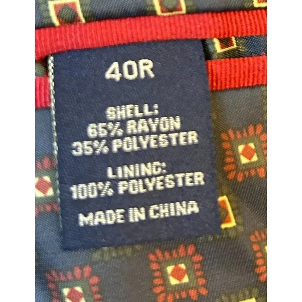 U.S. Polo Assn Sport Coat Men's Navy Blue Size 40R Blazer Two Button